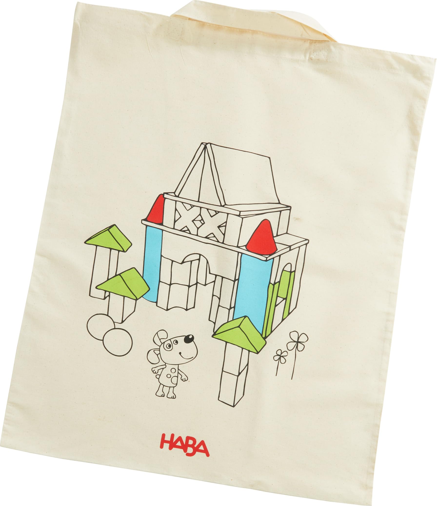 HABA Basis Holzbausteine - 85 Bunte Bausteine mit Baumwolltasche - Made in Germany - ToyAward Gewinner 2024 - Für Kinder ab 1 Jahr - 2010921001