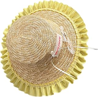 Sombrero de paja para niñas de 3 a 10 años, sombrero de sol para niños, fiestas en la playa, accesorios para sesiones de fotos