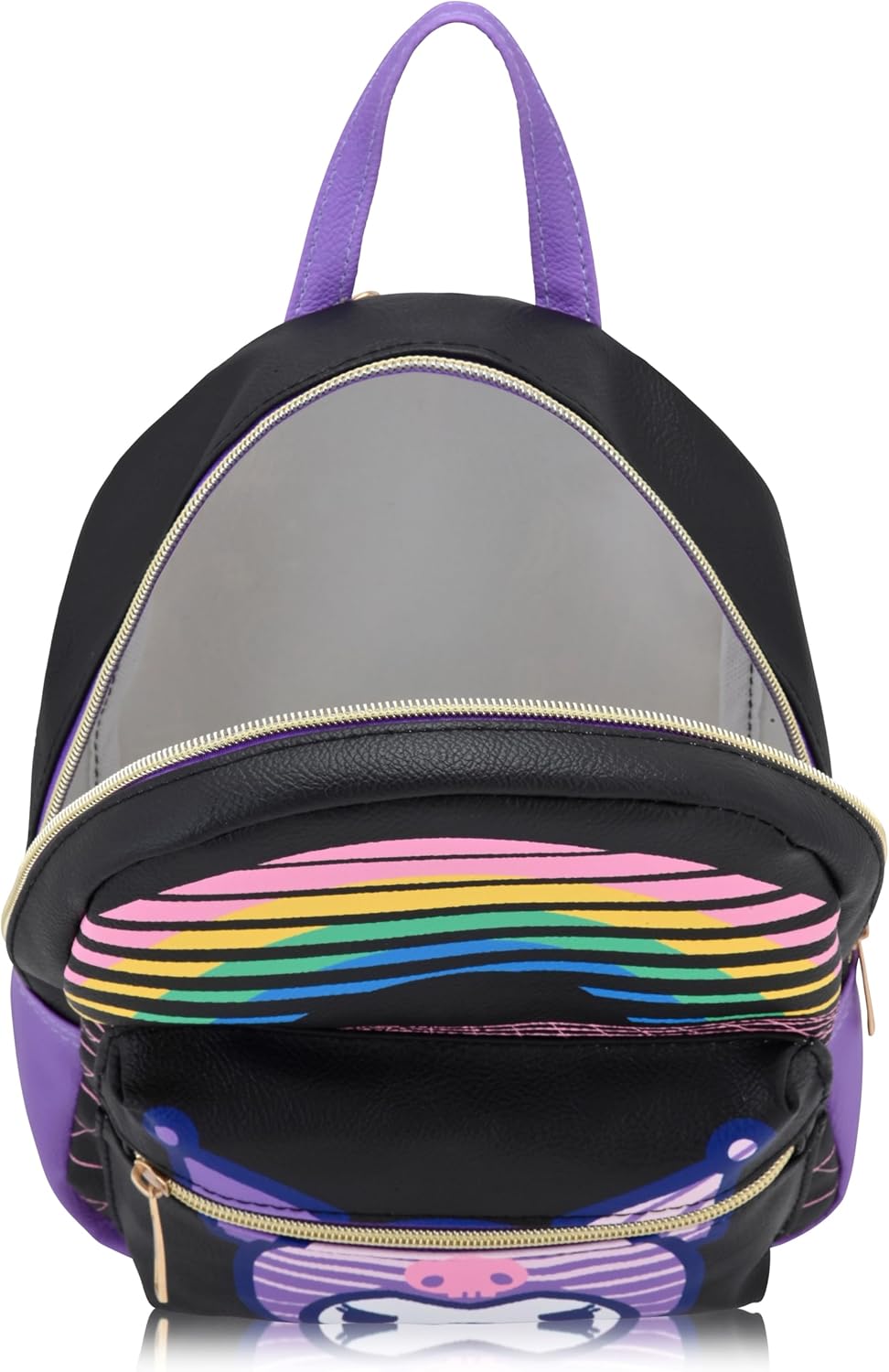 Fast Forward Sanrio Hello Kitty and Friends Kuromi Backpack | 10" Mini PU Leather Backpack Purse for Women, Men, Unisex | Cute Shoulder Bag and Accessories - Image 6