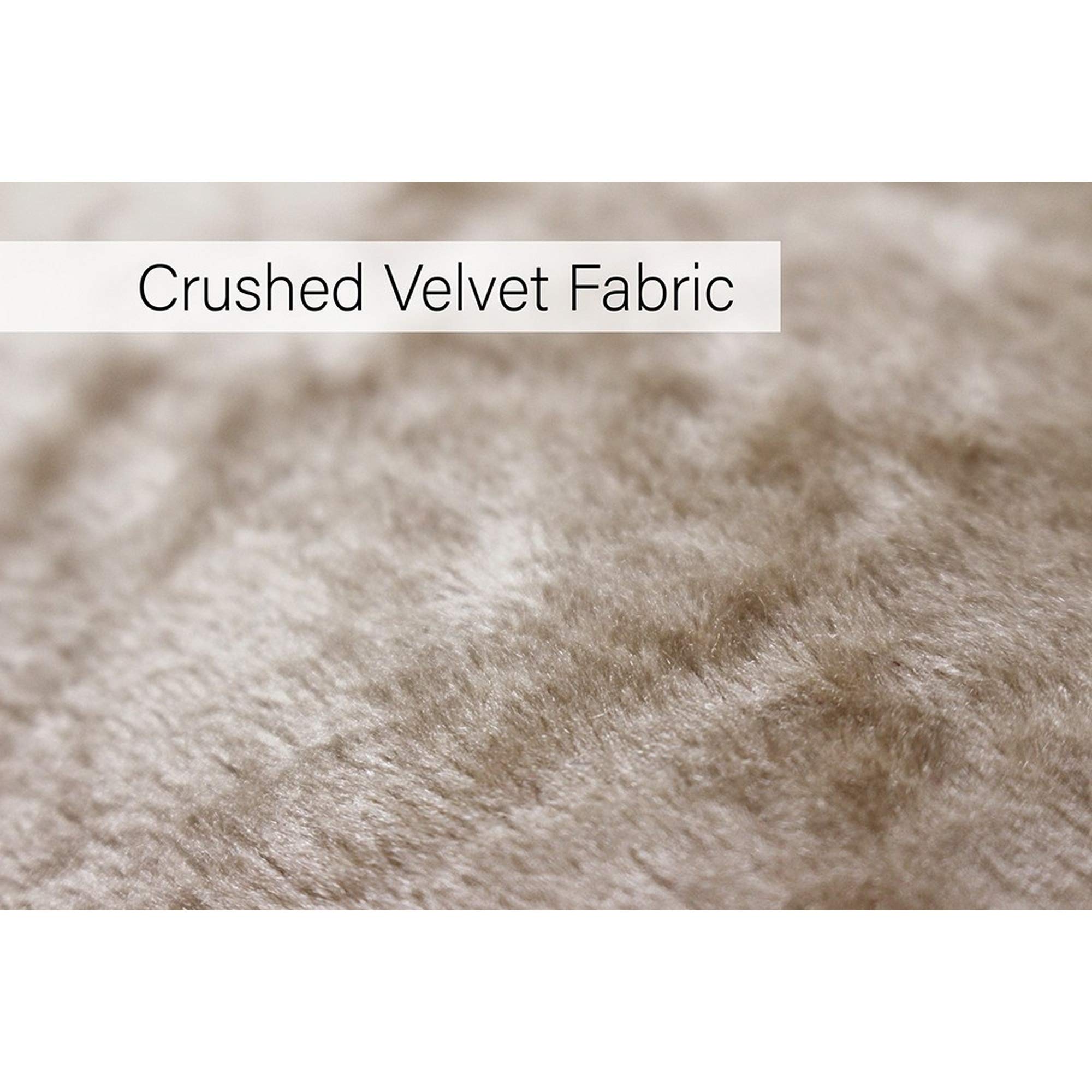 Riva Paoletti Verona Ringtop Occhielli Tende (Coppia) - Oyster Beige - Vellutato - Crushed Velvet di Sguardo 100% Poliestere - 168 Centimetri di Larghezza X 137 Centimetri Goccia (66" X