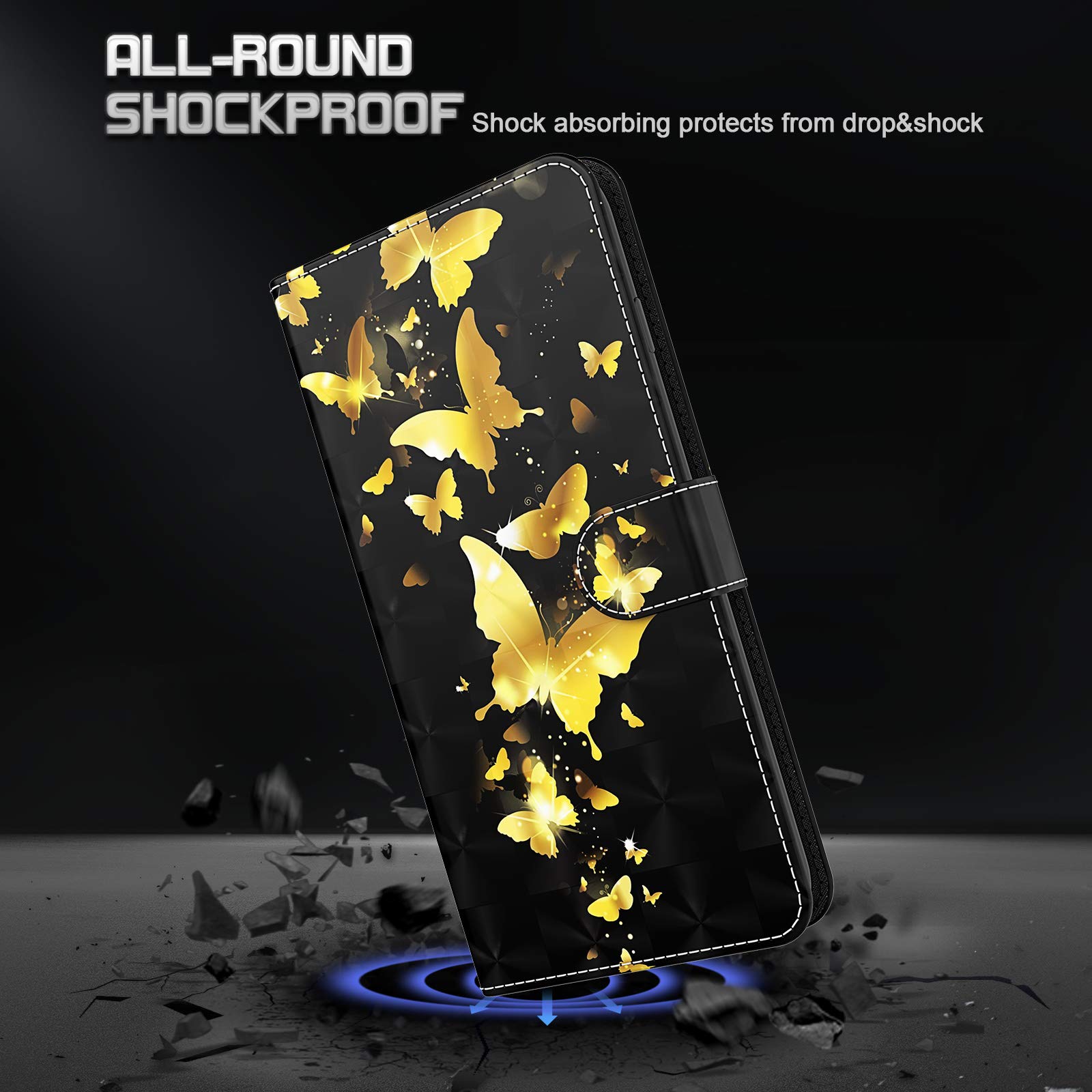 Custodia Portafoglio In Pelle PU Con Fiori 3D Per Xiaomi 12 Lite - Copertina Flip Magnetico Con Slot Porta Carte