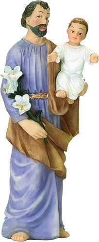 Miniatura 2 de Roman - San José Patrono de Padres y la Iglesia, Patronos y Protectores, 4" H, Resina, Regalo Religioso, Fe, Duradero, Caja de Regalo