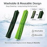 Vista 6 de Paquete de 4 cepillos de goma de repuesto para iRobot Roomba e, i y j Series, compatibles con e5 e6 e7, i1 i2 i3 i4 i6 i7 i8, j6 j7 j8 Plus, Combo
