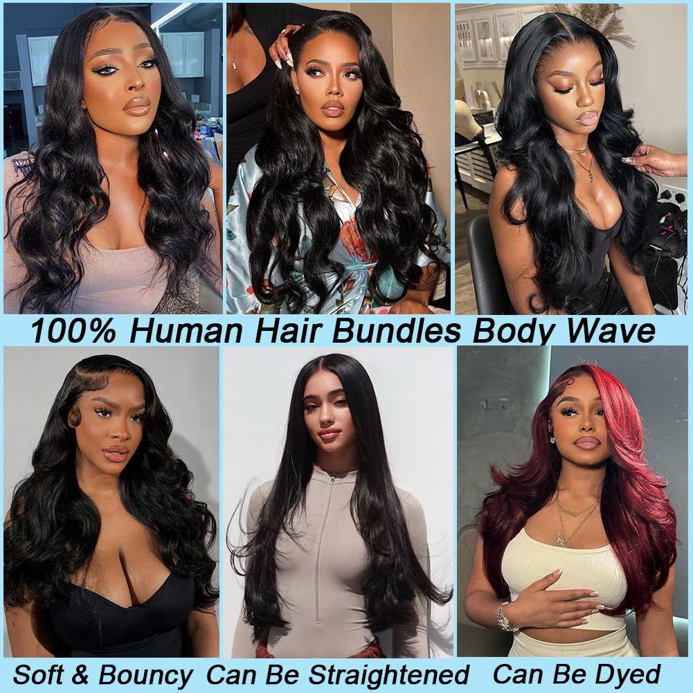 Amazon.com : Beautymoon 100% Real Body Wave Human Hair  display picture 2