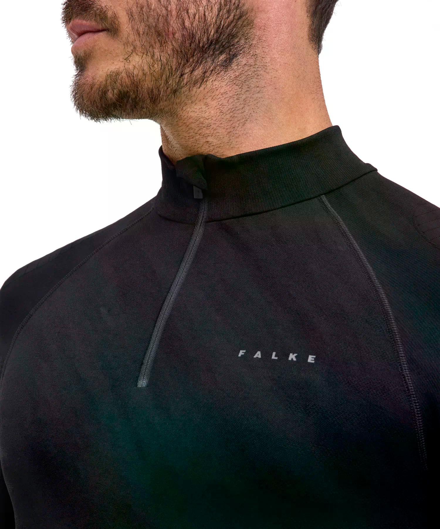 Falke Herren Maximum Warm High Zip Neck Funktionsshirt Langarm schnelltrocknendes atmungsaktives Funktionsmaterial kalte bis sehr kalte Temperaturen Funktionsunterwäsche 1 Stück