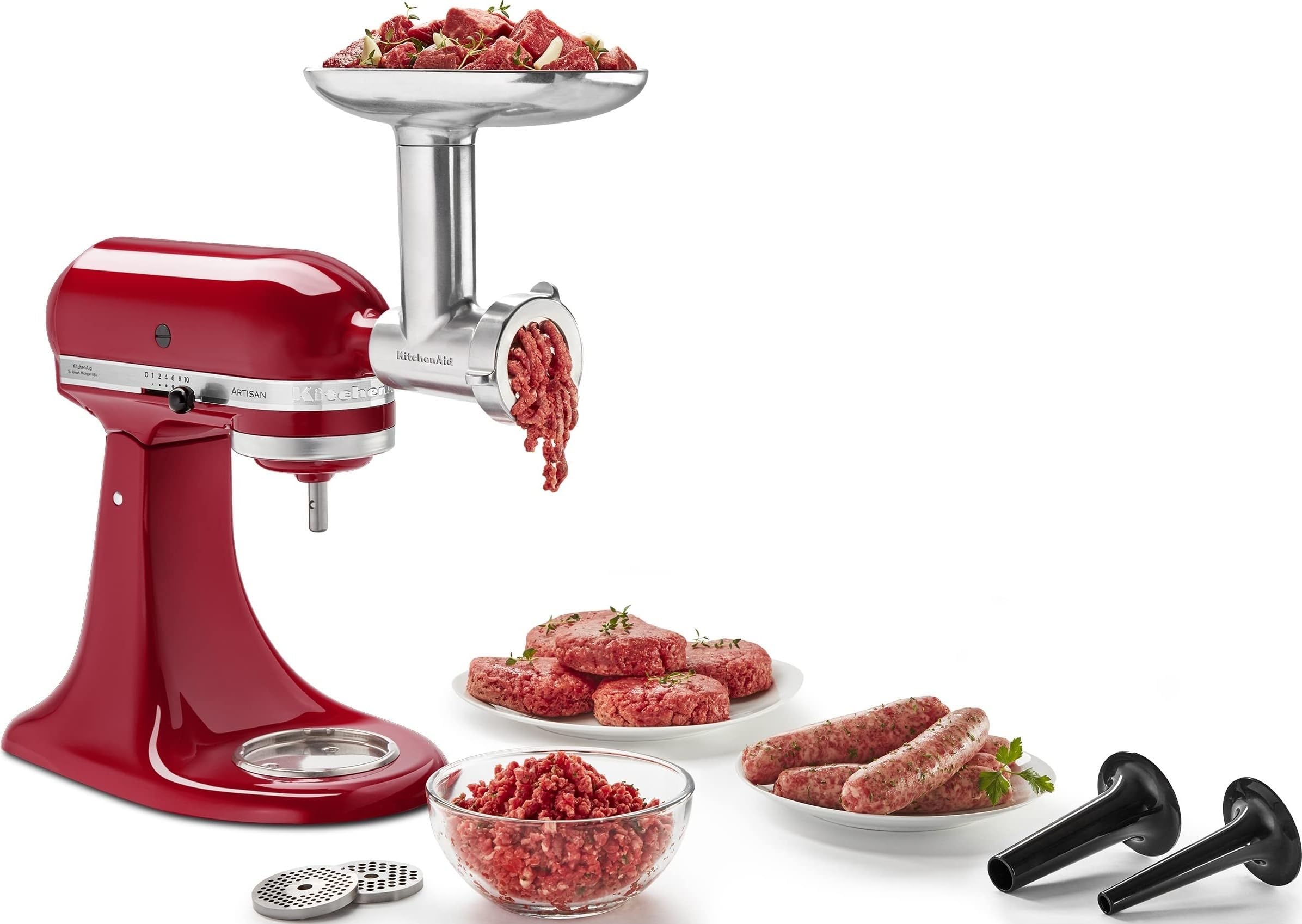 KitchenAid KSMMGA Food Grinder Attachment for All KitchenAid Stand Mixers