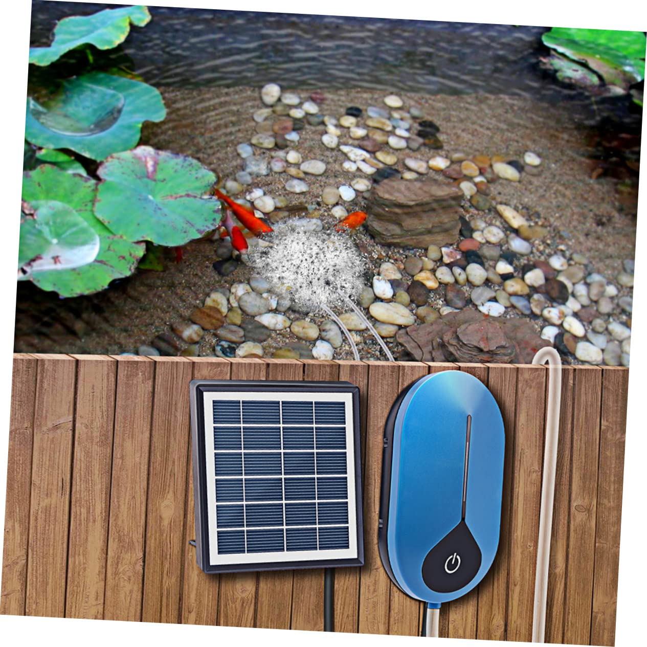 BESPORTBLE Sauerstoffpumpe für Aquarien Luftpumpe für Aquarien Luftschlauch-Aquarium Close Shut in Luftpumpe für Fischbecken Zapfsäule Sauerstoffpumpe für Solarbrunnen Mini draussen