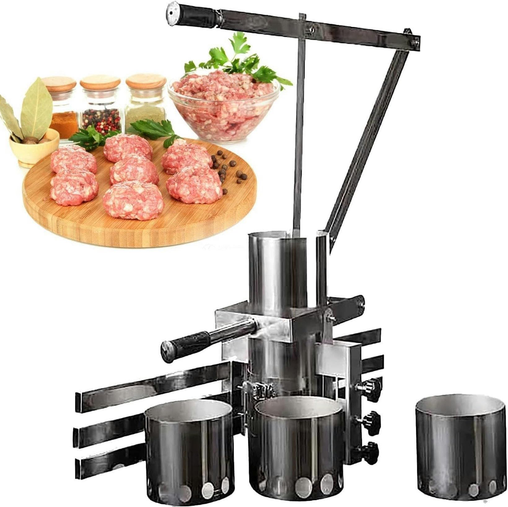 Machine à boulettes de viande manuelle en acier inoxydable pour cuisine