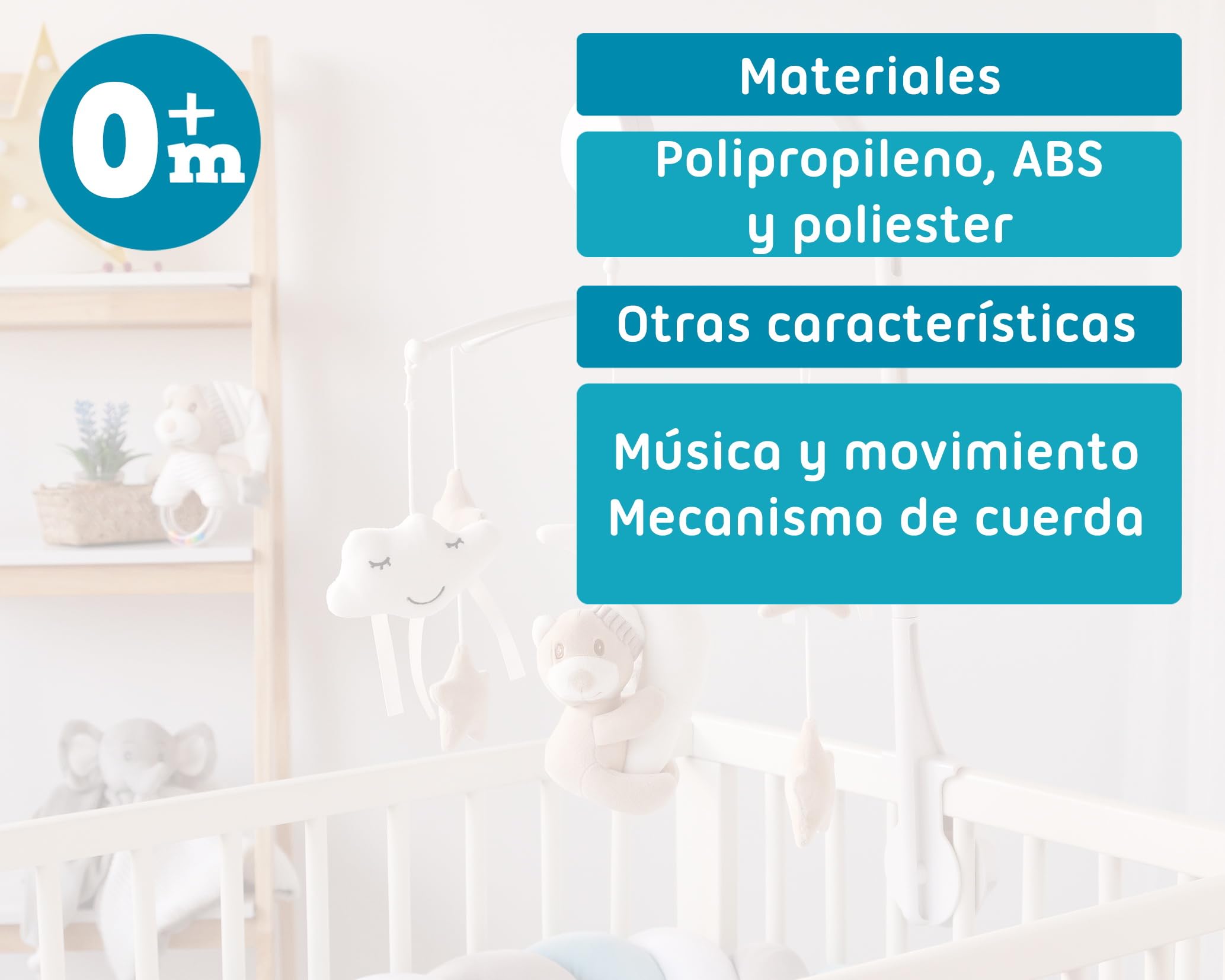 Kiokids Giostrina Musicale Cullo Orsetto Beige