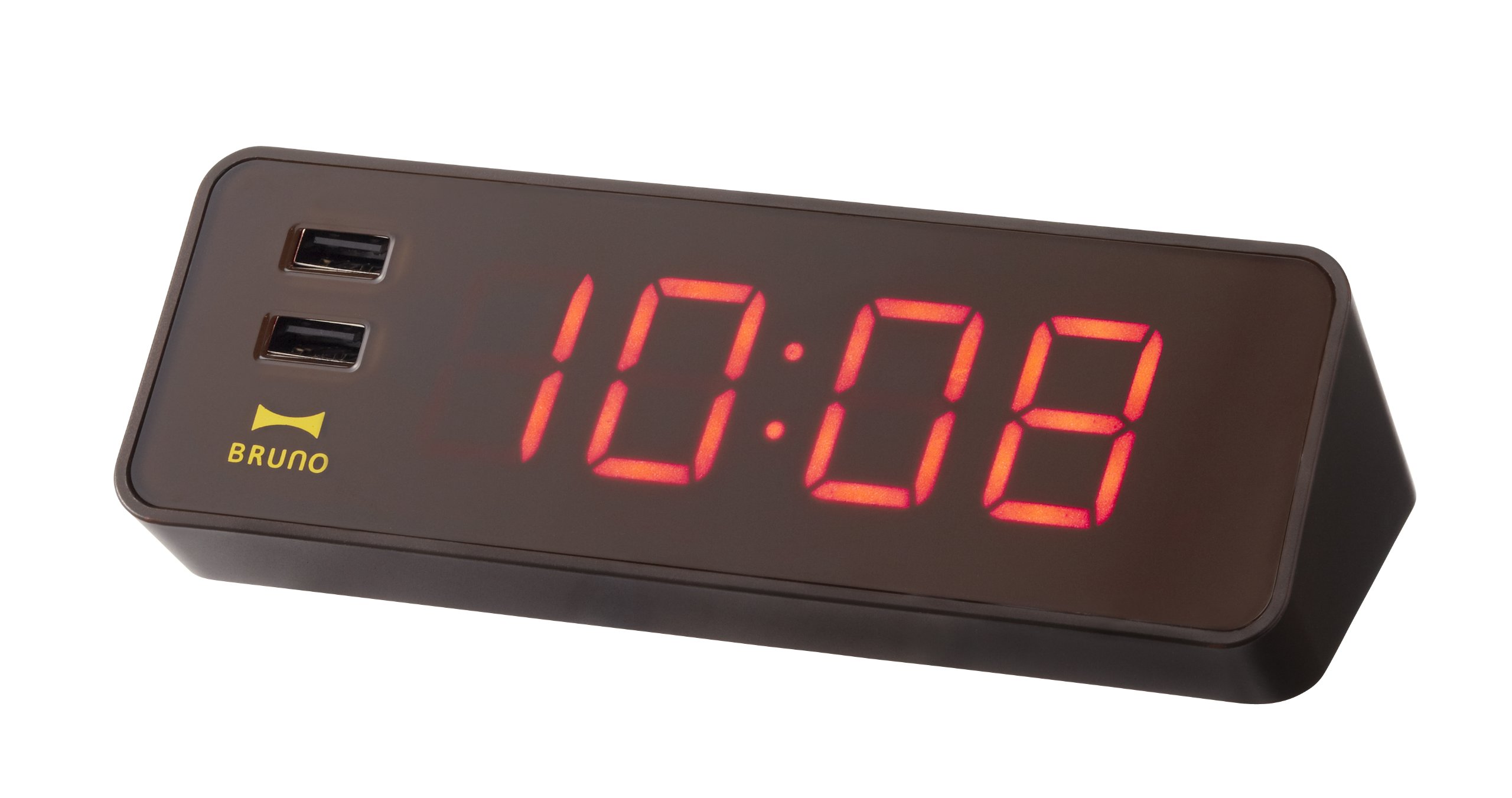LED Alarm Clock with USB Outlet
