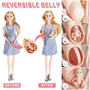Amazon.co.jp: Familydolls人形6点セット 妊婦のお父さんと一緒