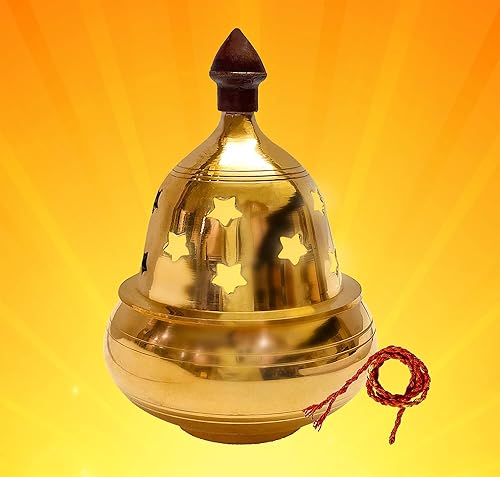 Miniatura 7 de SATVIK - Lámpara decorativa de latón extra grande Akhand Diya, Jyot Diwali Dia Deepawali Puja Deepak, lámpara de aceite tradicional, Diyas Pooja