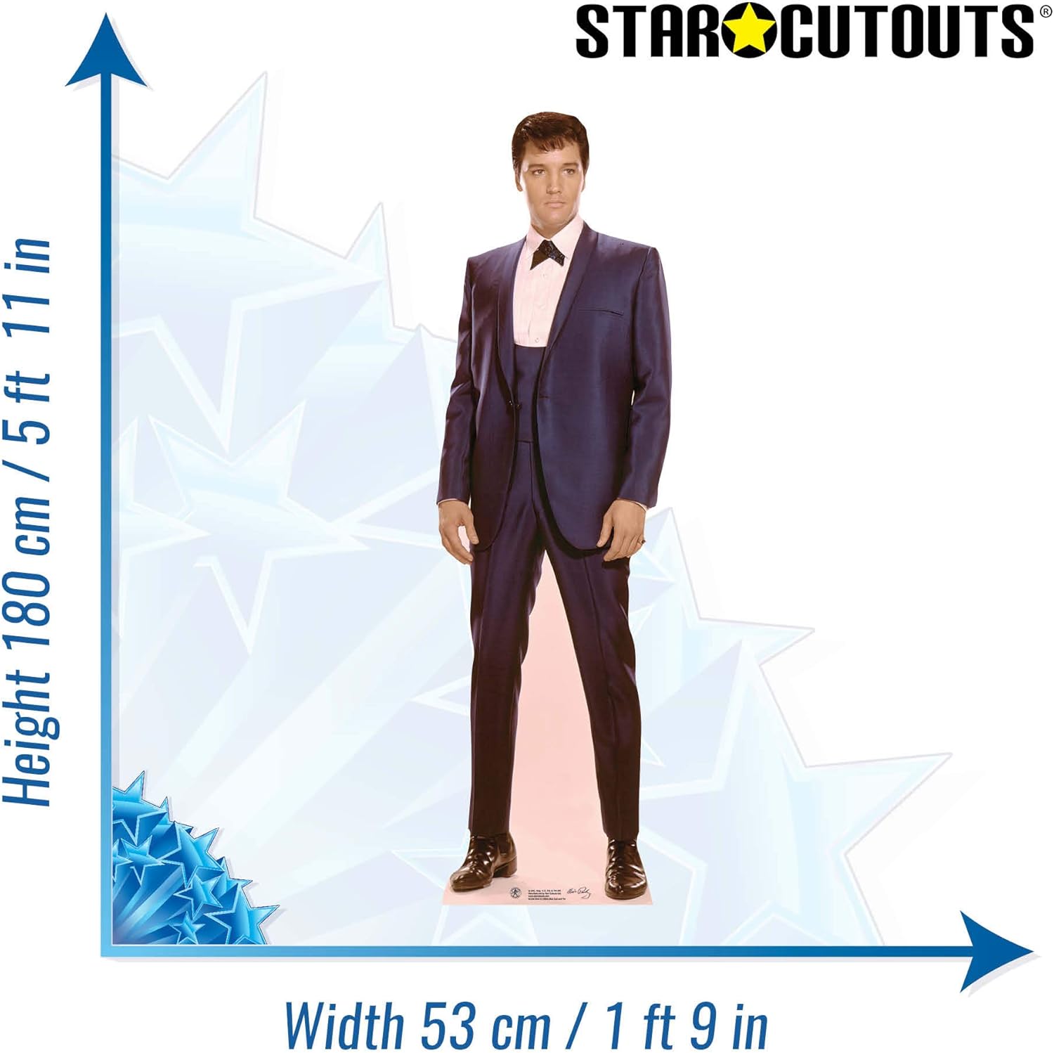 SC236 Star Cutouts Elvis Sixties Royal Blue Suit Lifesize Cardboard Cut Out