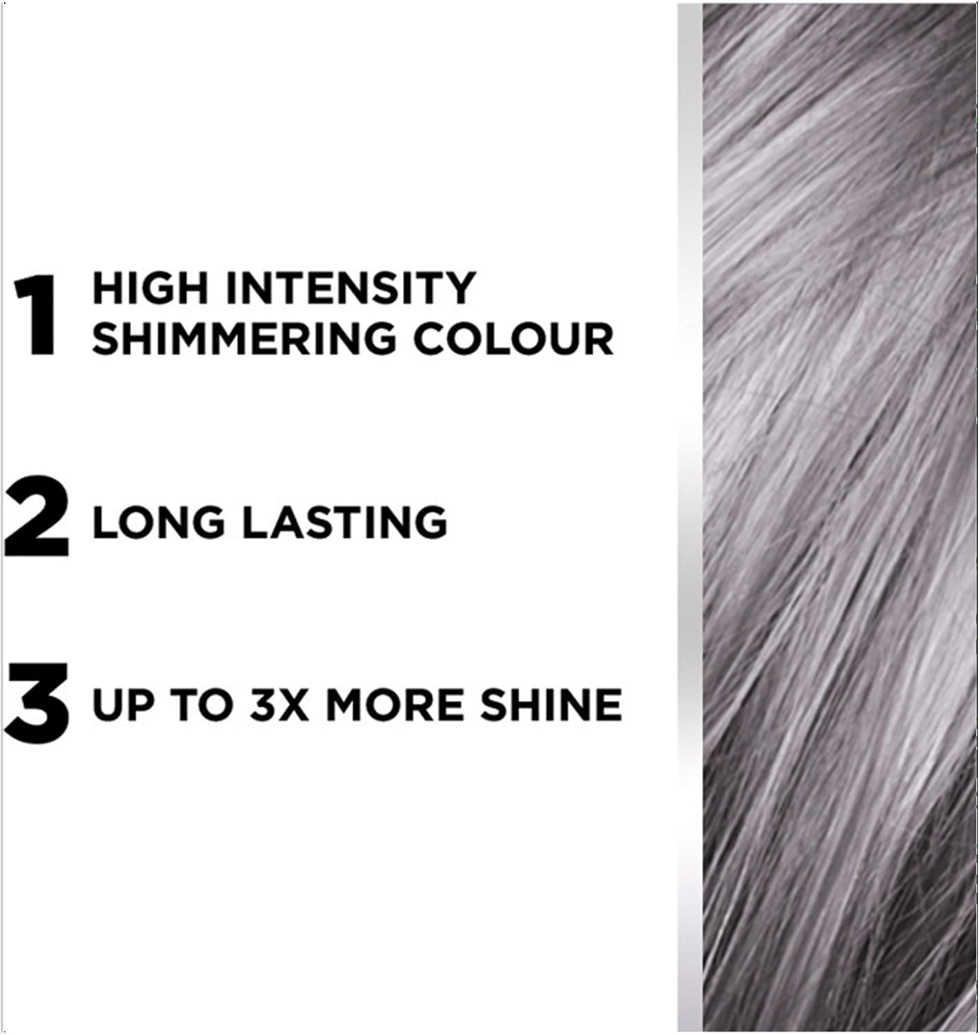 L'Oréal Paris Colorista Permanent Gel Hair Dye, Long-Lasting and Vibrant At-Home Hair Colour, High-Intensity Hues with Up to 3x More Shine, Colour: Smokey Grey - Image 5