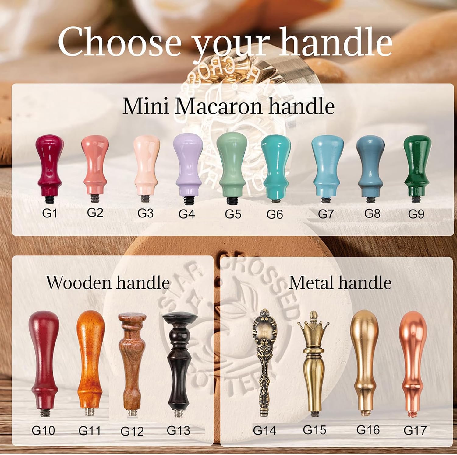 RORANY Custom Pottery Stamp for Clay, Personalized Clay Stamp Pottery Molds DIY Art Creation Letter Crafting Tool Set Gift for Handmade Craft Lover