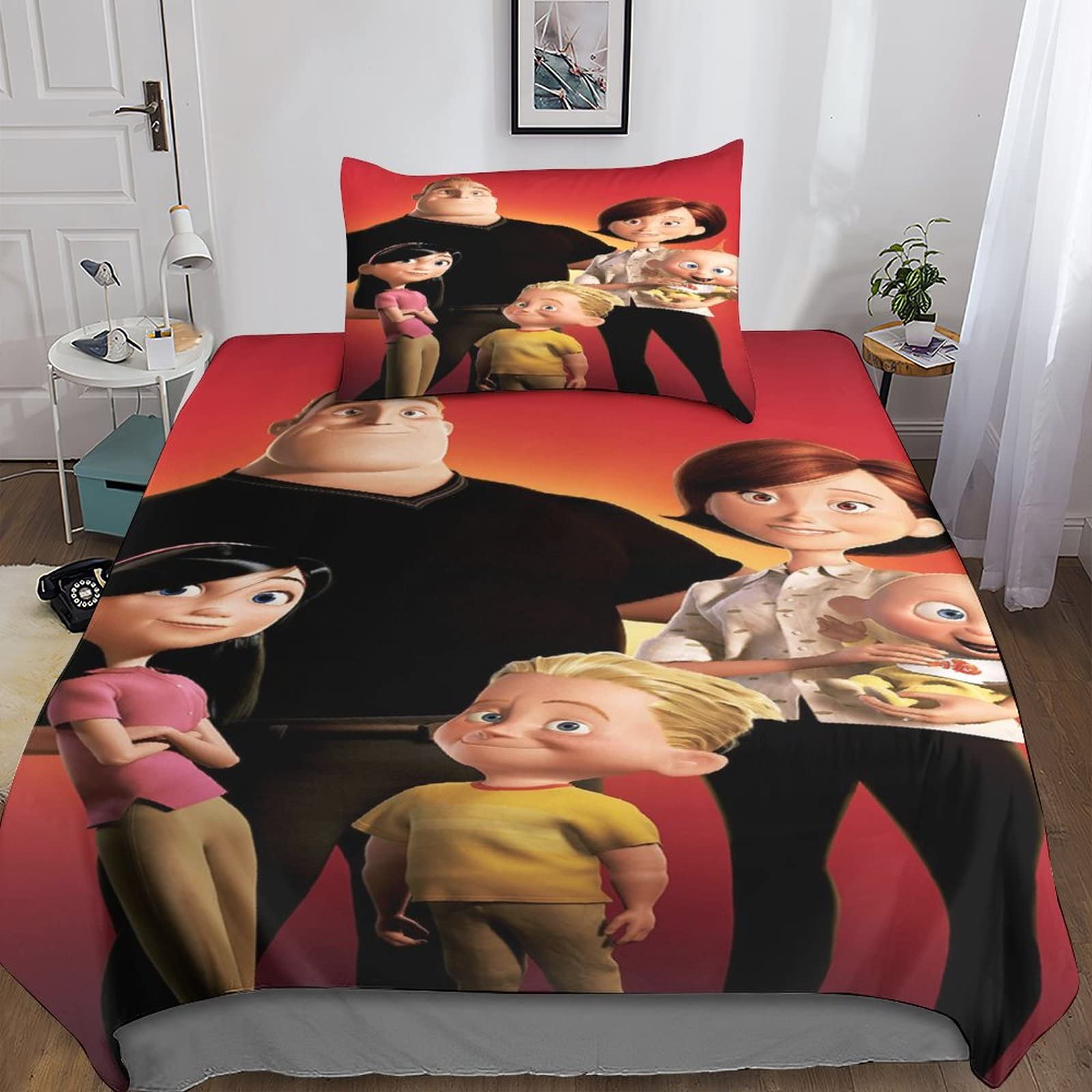 ZIORO Incredibles 2 3 Piece Bedding Set Soft Quilt Cover, Cartoon Soft  Microfibra Anime Manga 3D Popular Gift For Boy And Girl Includes Duvet  Cover & Pillowcases Offical.Single（135x200cm） : Amazon.co.uk: Home &
