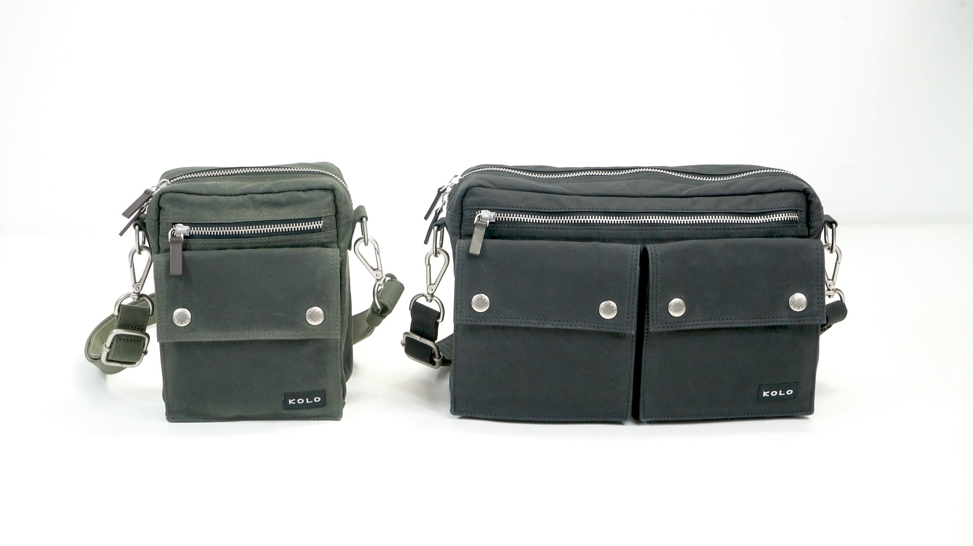 Kolo Chelsea Multi-Pocketed Shoulder Bag, Organic Wax Cotton