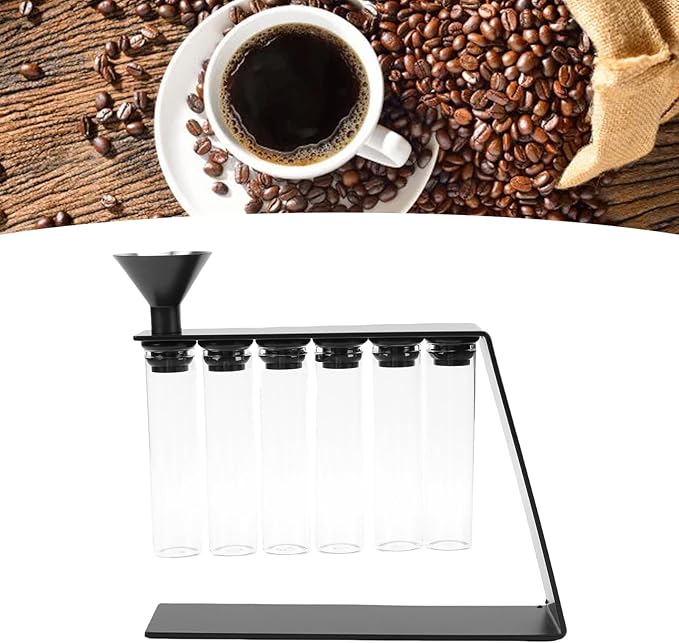 Tubos de Vidrio para Almacenar Café con Soporte Magnético, 6 Piezas miniatura 5
