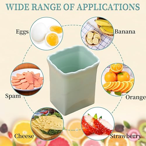 Miniatura 5 de Rebanadora de huevos de acero inoxidable suave para frutas 2024, nueva mini rebanadora de fresas multifuncional, rebanadoras de plátanos, creativas