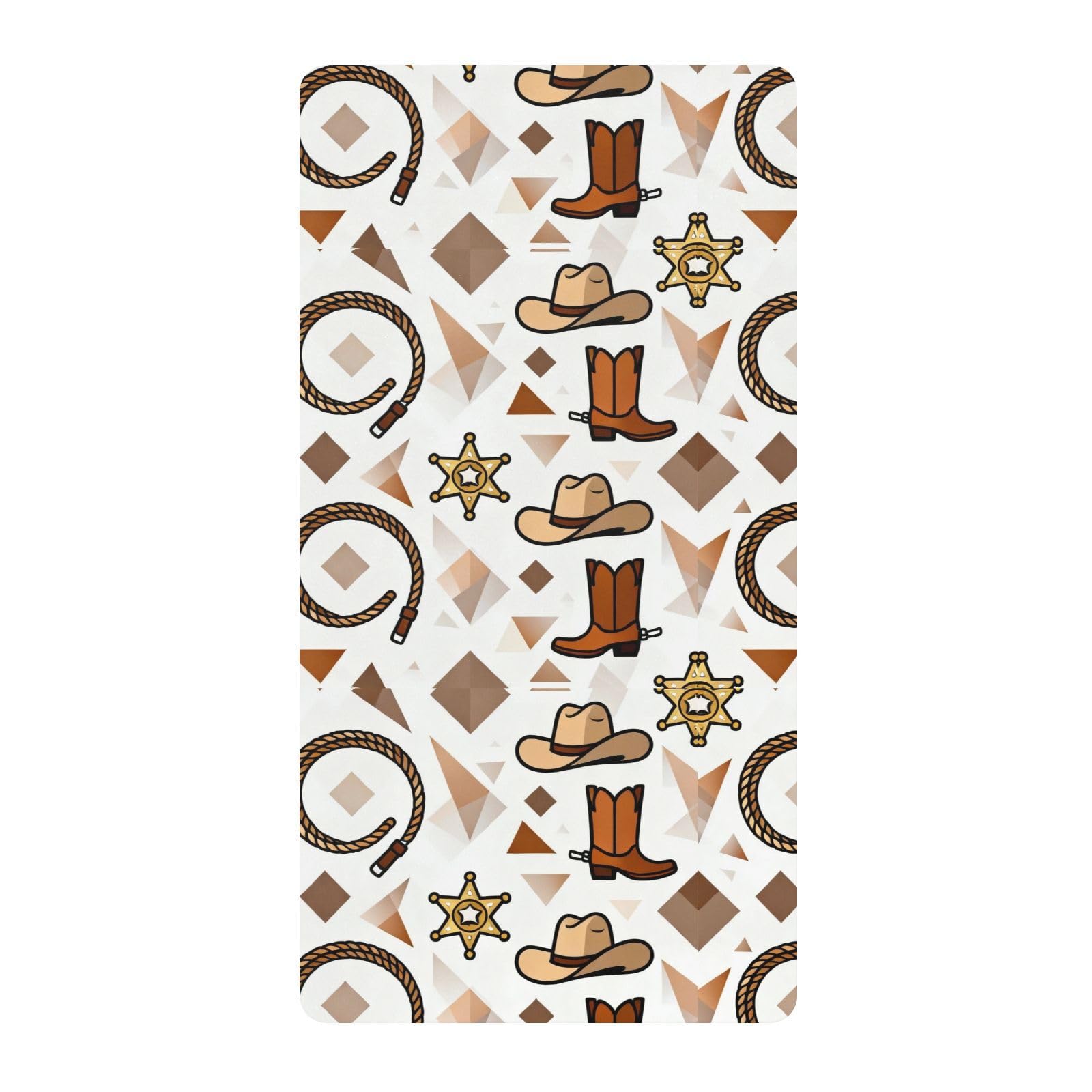 Drap de berceau en coton Western Cowboy literie de chambre enfant