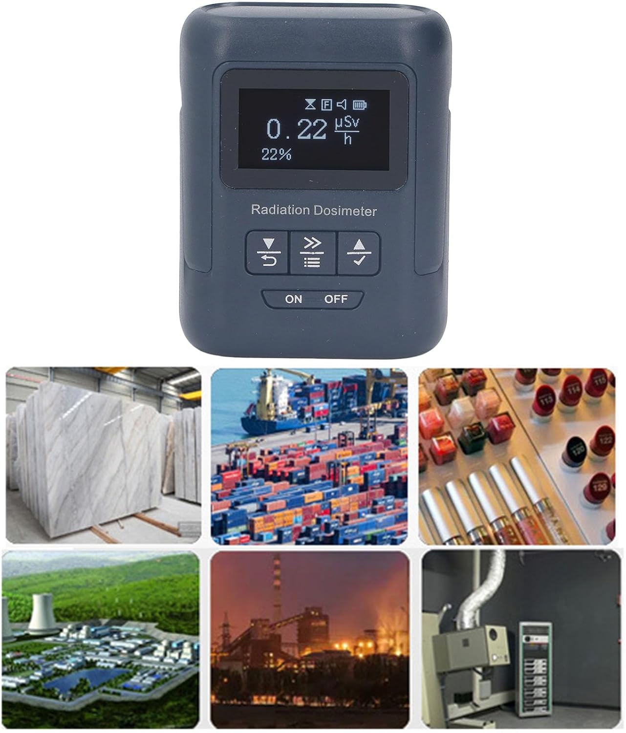 Radiation Detector Nuclear Monitor Dosimeter Counter Beta Gamma Xray Tester Portable Dose Alarm