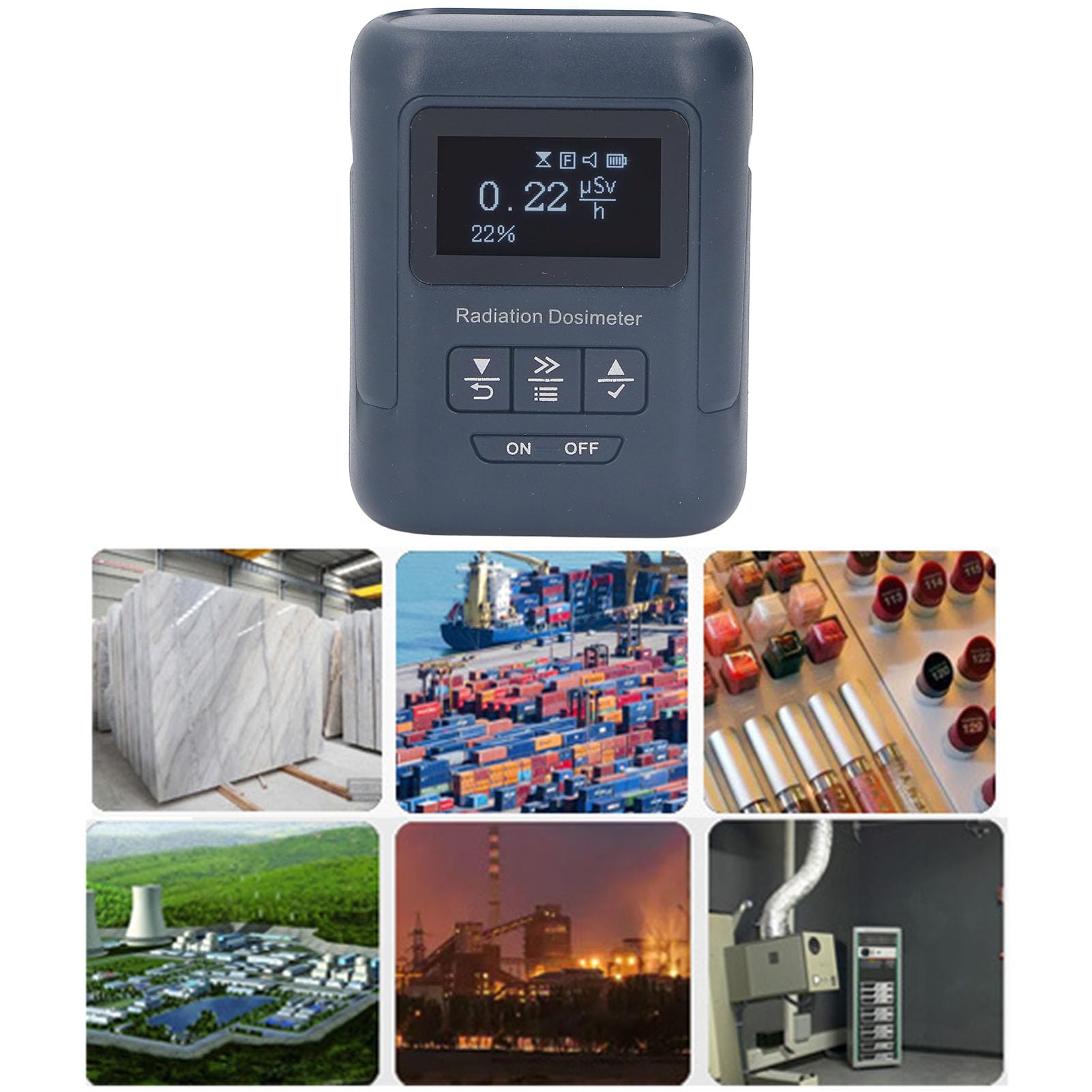 Kernstrahlungsdetektor, GM-100M Alpha Beta Gamma Röntgenstrahlungsdosimeter, Geigerzähler, Automatischer Alarm, Strahlungsmonitor, Druckfest und Sturzsicher