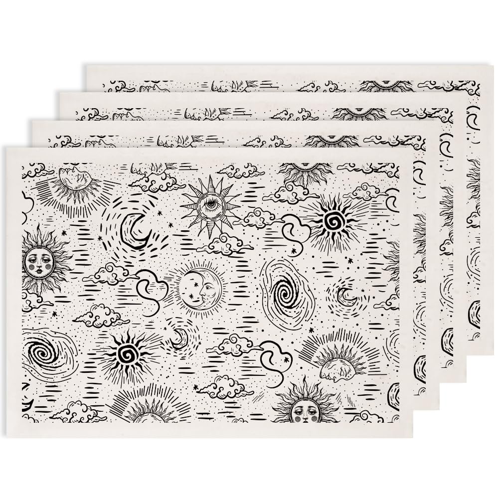 Papel deslizante para cerámica SUPERDANT 4 pegatinas grandes de 52x37 cm negras
