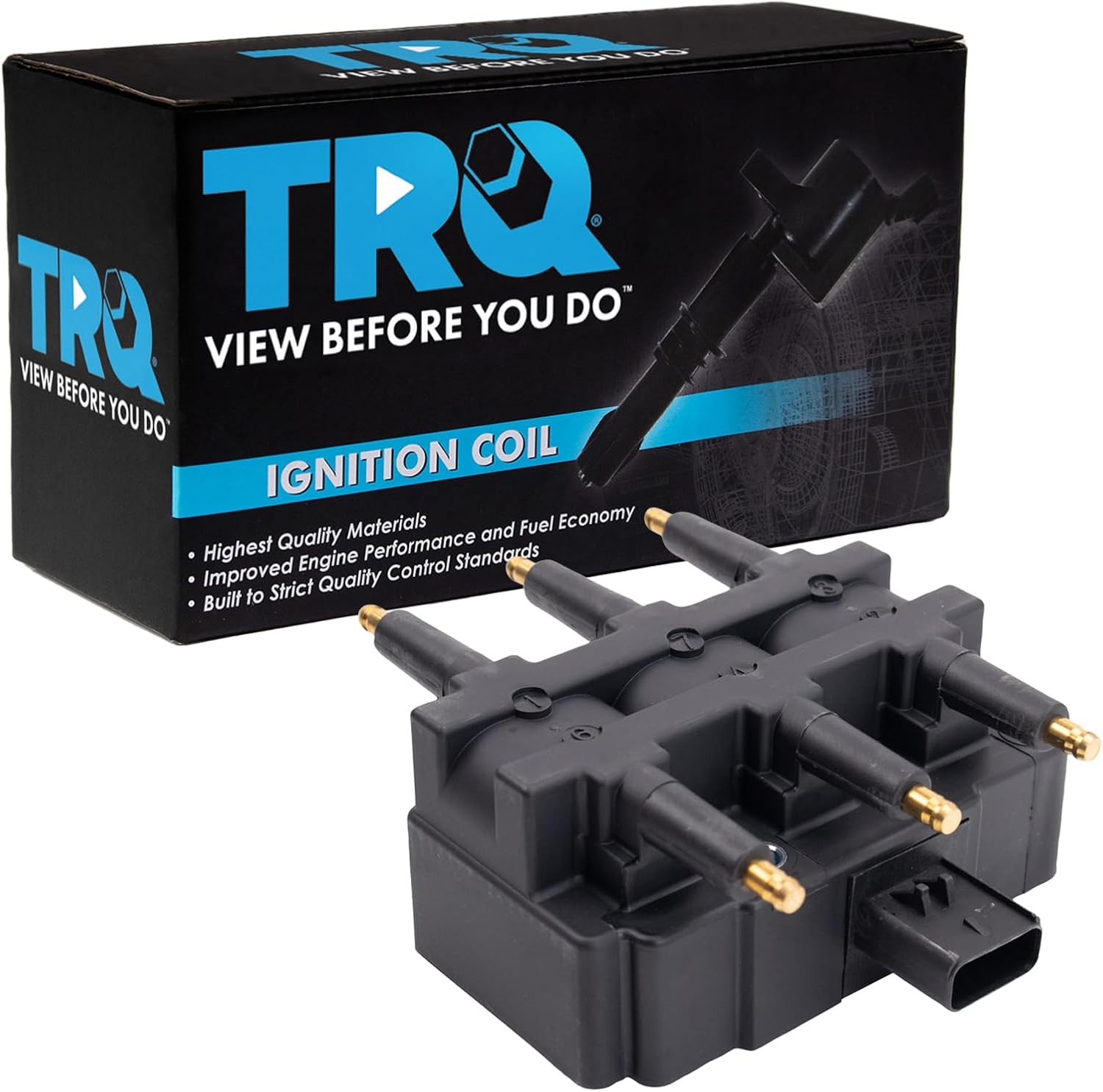 TRQ Ignition Coil Compatible with 2004-2006 Dodge Ram 1500 1997-2003 Ram 2500 Ram 3500 1997-2006 Viper