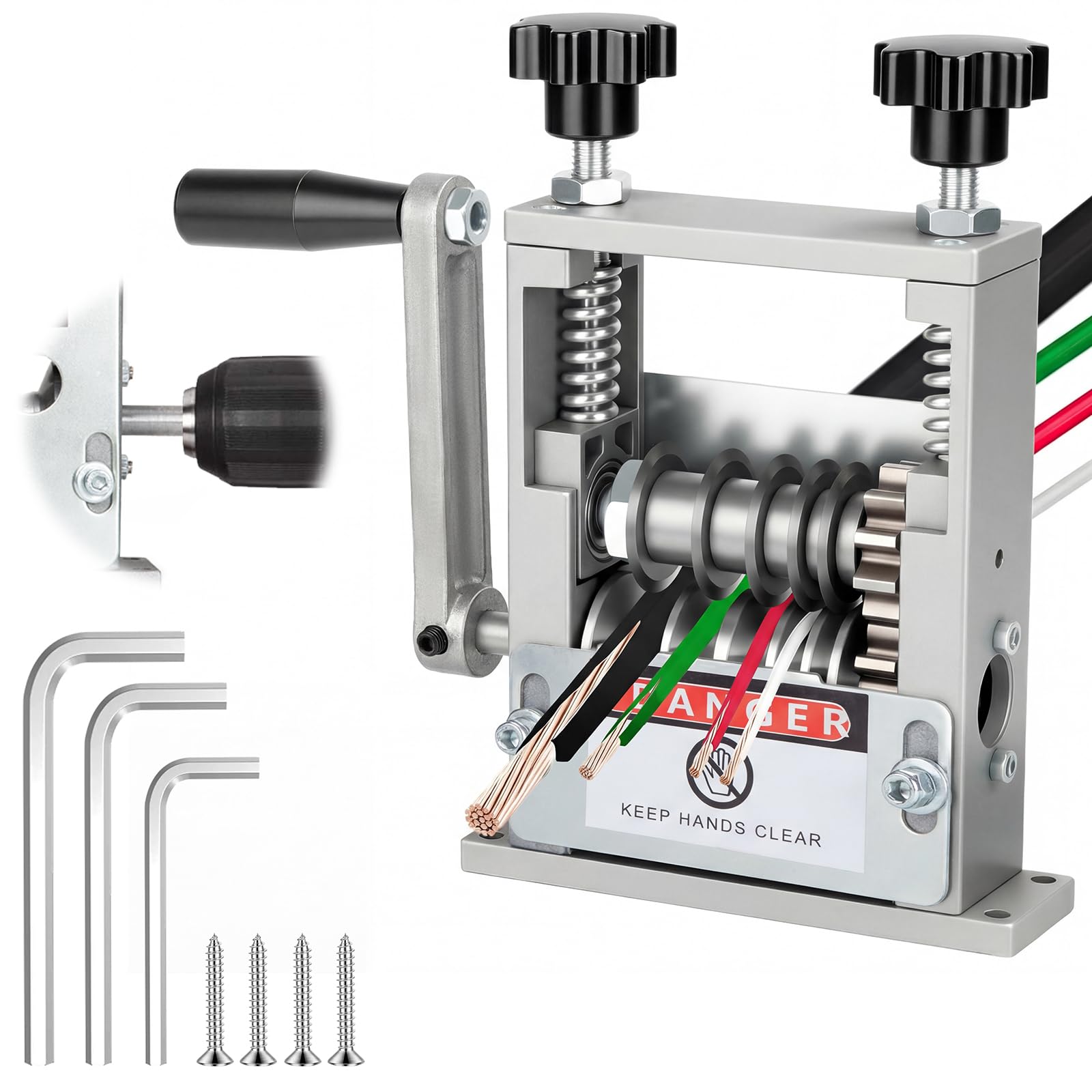 Máquina pelacables con 6 canales y 5 cuchillas, pelacables manual, diámetro de 3 a 17 mm, pelacables