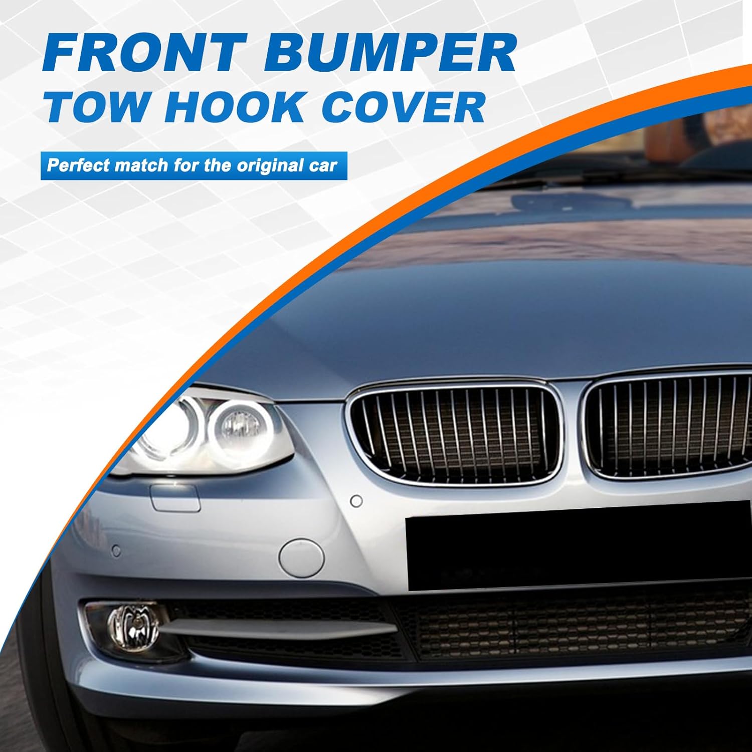 Car Front Bumper Tow Hook Cover for BMW 3 Series 2door 318d 320i 328ix 330d 335ix 2010 2011 2012 2013 Trailer Cover Towing Eye Cap E92LCI Coupe E93LCI 51117256104(Red)