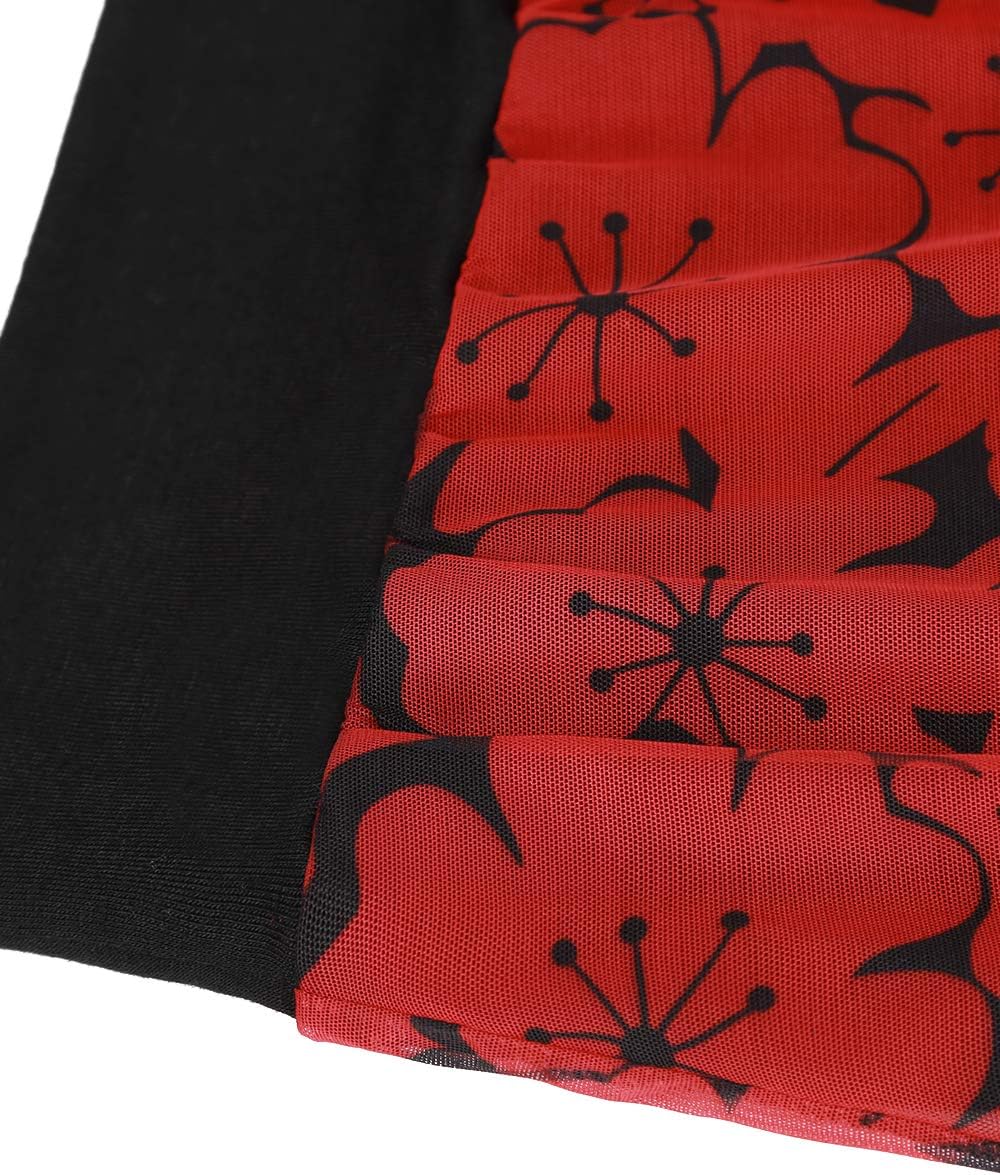 BAISHENGGT Womens Summer Tops Flutter Short Sleeve Pleated Front Mesh Shirts Dressy Casual Blouses - Image 5