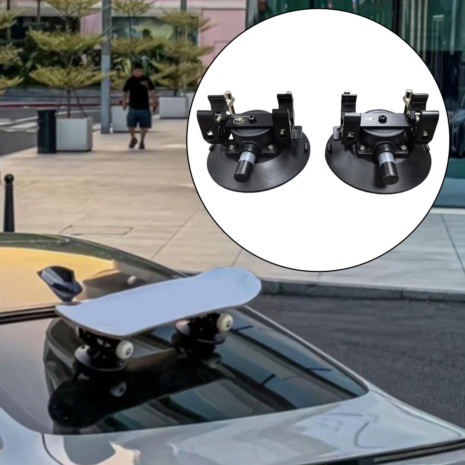 Amazon | Ysyqkn 車のルーフマウント用2つの吸盤付き自転車キャリア