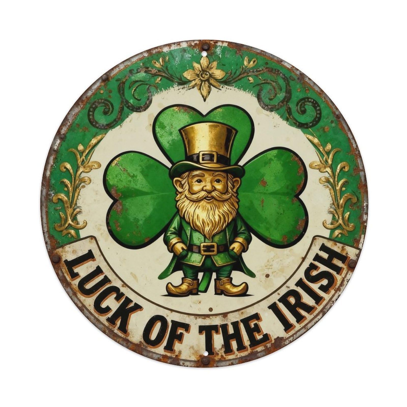 Luck Of The Irish Metal Tin Sign Plaque