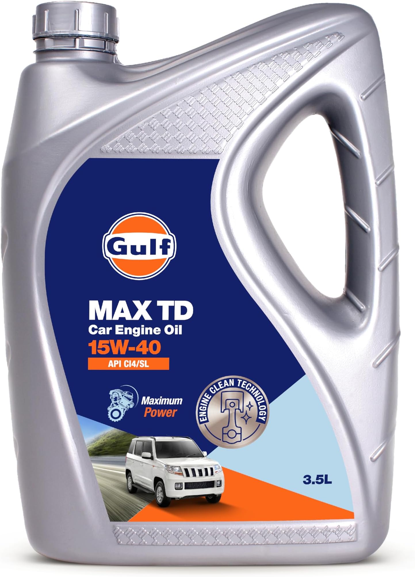 MAX TD 15W40 API CI-4/SL, ACEA A3/B4|Petrol, Diesel SUV, MUV & Passenger Cars | 4 Wheeler High Performance Engine Oil [3.5 L]