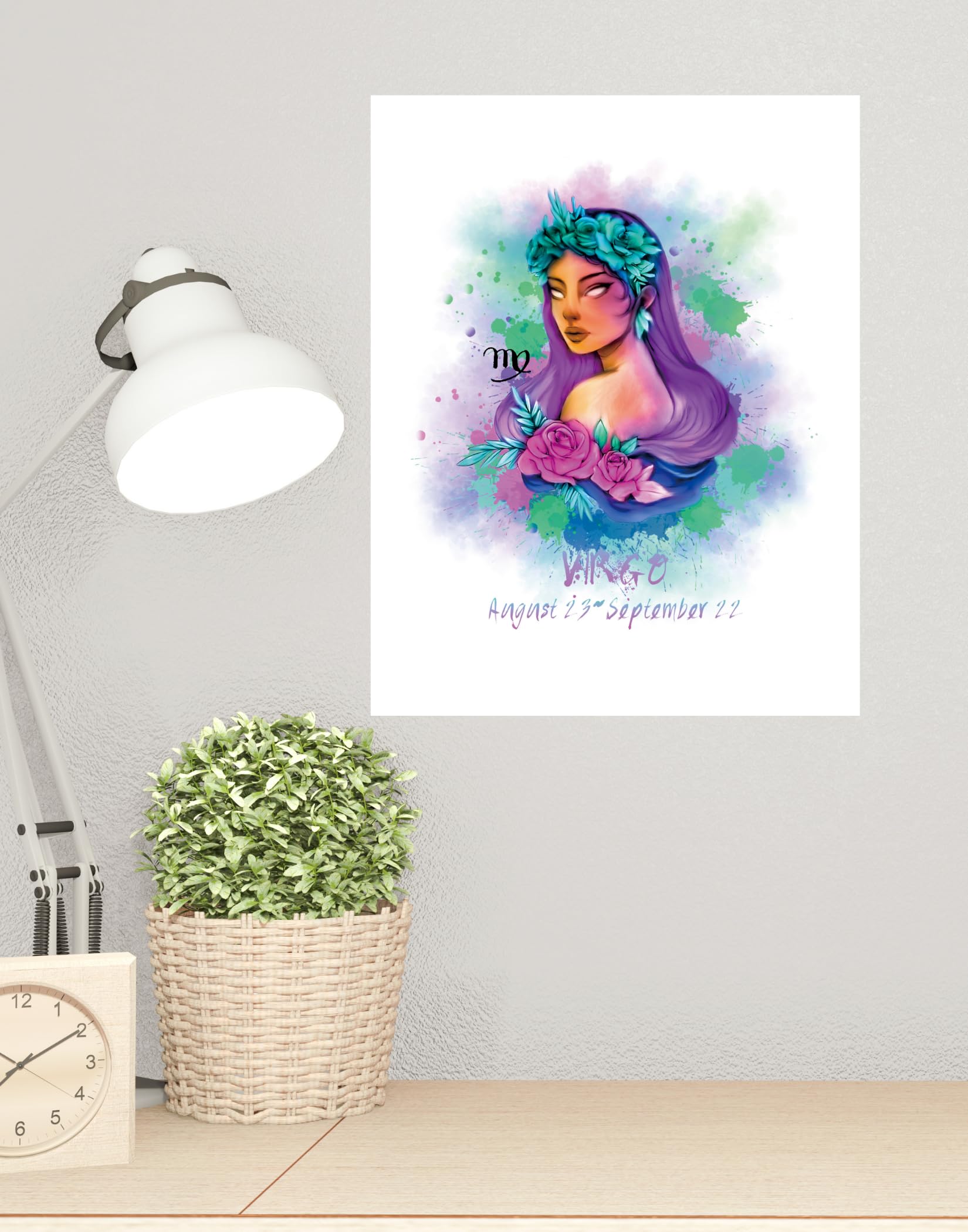 Amazon.com: H+CO Inspired Virgo Zodiac Sign – The Virgin, Colorful