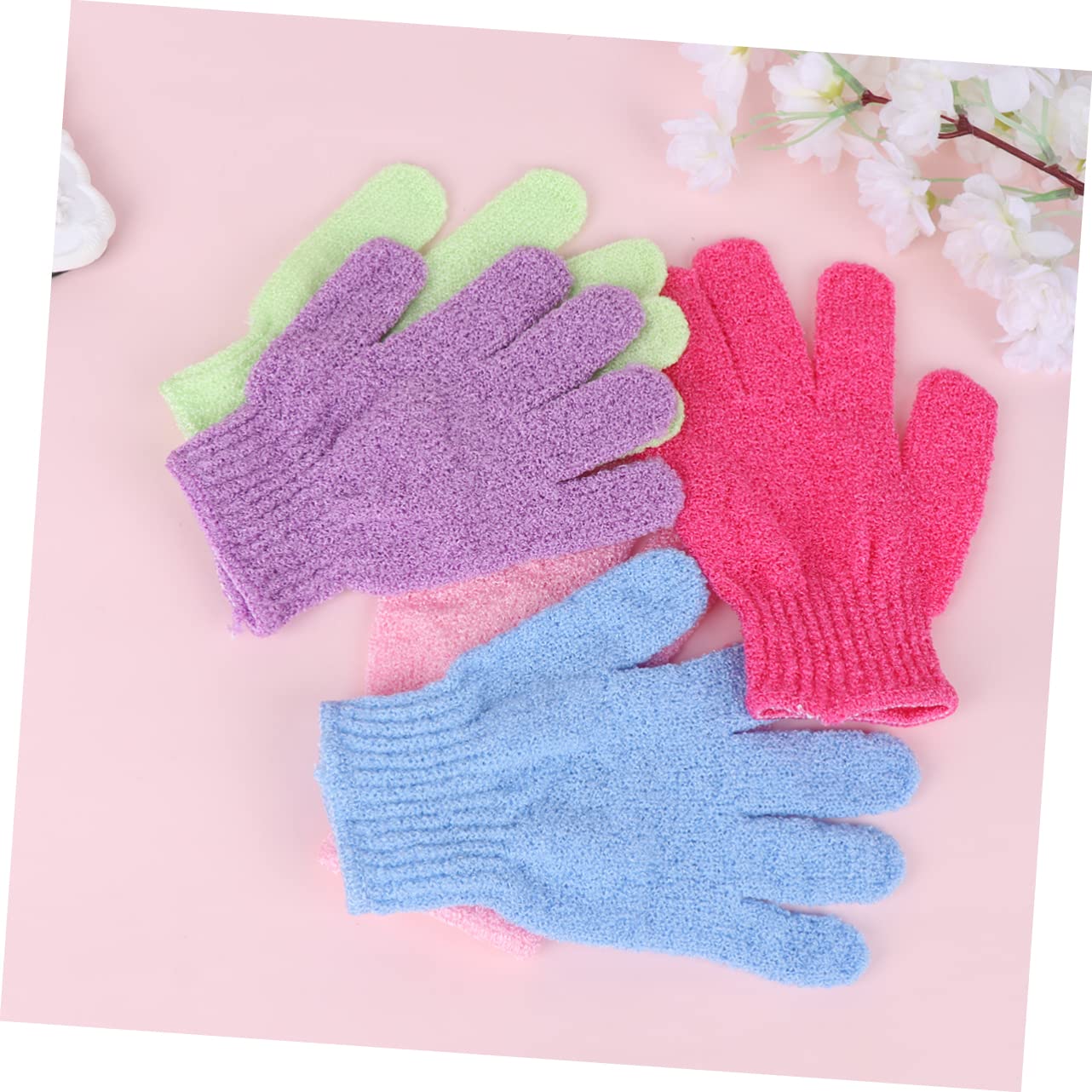 Baluue 30stücke Badehandschuhe für Peeling und Dusche Fünf-finger Körperpeeling und Rückenmassagehandschuh Strapazierfähige Duschhandtücher aus Hochwertigem Material