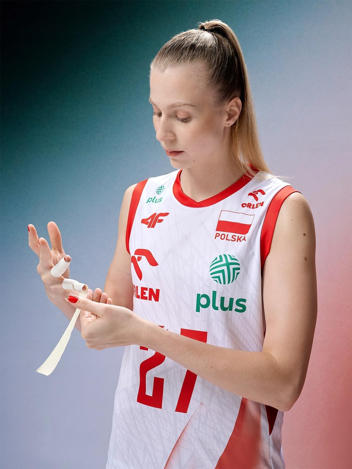 4F Koszulka meczowa replika domowa z możliwością personalizacji damska 4F x Polska Siatkówka