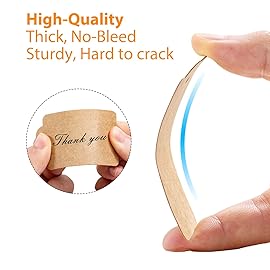 Primbeeks 200pcs Premium Gift Tags, Double-Sided Available Kraft Paper Price Tags with 200 Root Natural Jute Twine, Craft Labels Treats for Wedding Christmas Day Thanksgiving