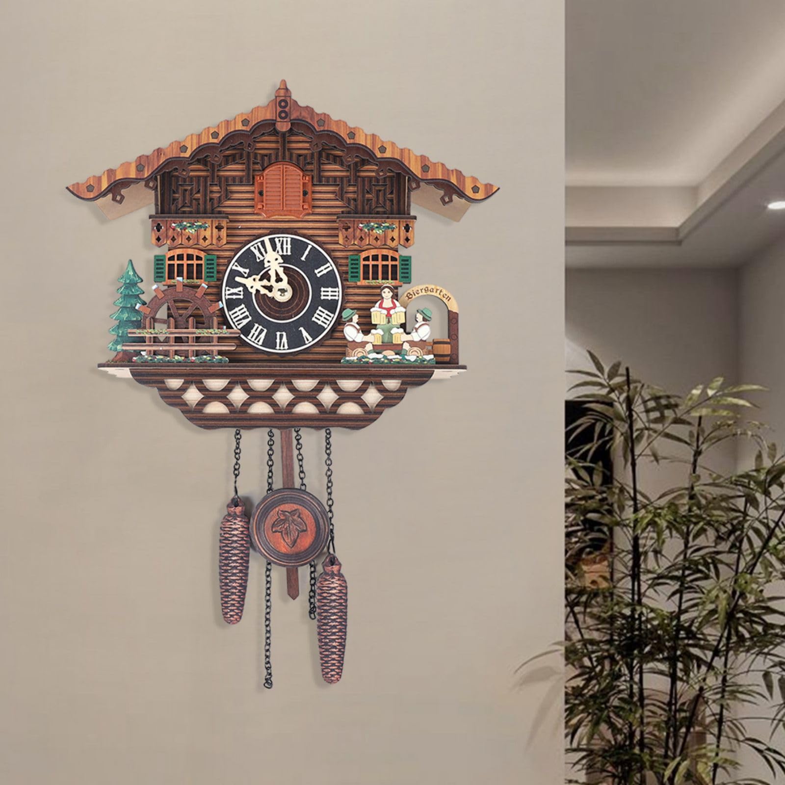 Generic Replacement for Cuckoo Clock Chain Set of 2 Antique Finish Fits Regula 34 New 48 Links/ft