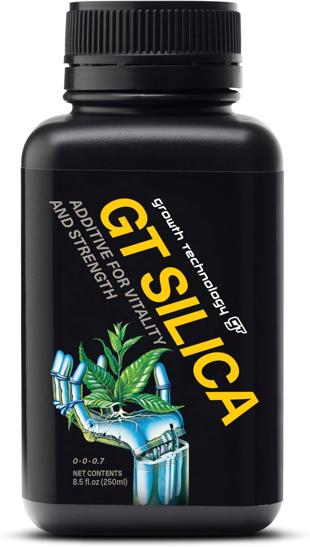 Silica Liquid Mineral Additive w/Potassium Silicate for Plant Support, Strong Roots & Healthy Foliage – Indoor Houseplants, Outdoor Gardens, Trees & Lawn – 8.5 fl oz (250 mL)