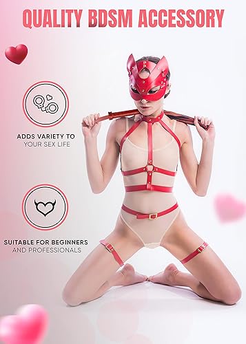 Miniatura 3 de Sex Flogger Spanking Paddle SM Starter Kit Fetiche Juguetes Sexuales Adulto Azotaina Sexo Set Bondage Paddle SM PU Cuero