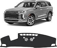 Vista 84 de FIILINES Cubierta de Tablero para Hyundai Sonata 2011-2014, Cubierta de Tablero Accesorios Sonata Cubierta de Tablero de Gamuza Alfombrilla Parasol