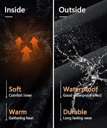 Men's Waterproof Ski Jacket Warm Winter Hooded Snowboarding Windbreaker Mountain Snow Coat