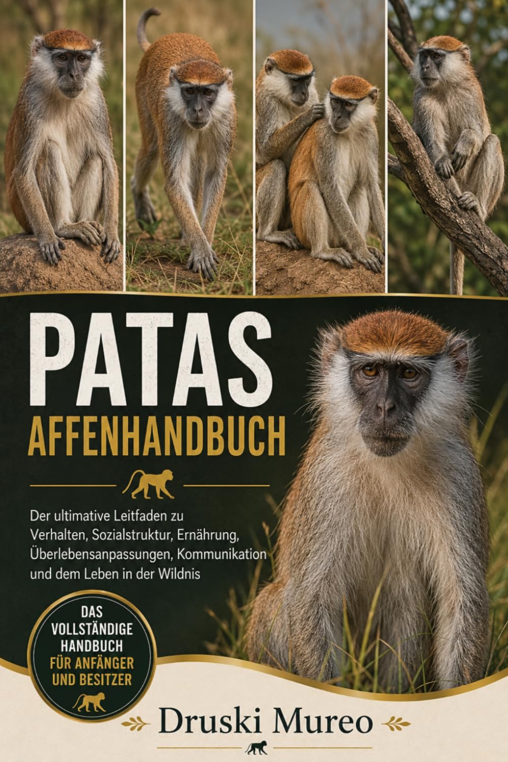 PATAS-AFFENHANDBUCH: Der ultimative Leitfaden zu Verhalten, Sozialstruktur, Ernährung, Überlebensanpassungen, Kommunikation und dem Leben in der Wildnis