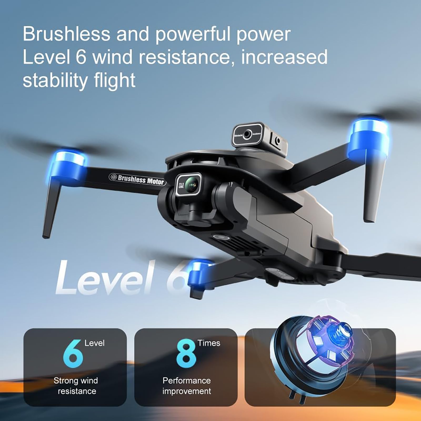 V168 GPS Mini Dron z kamerą dla dorosłych, 4K FPV Drone, podążaj za mną, daleki zasięg, zawis, transmisja 5G Latające zabawki dla początkujących 90 minut lotu z 3 bateriami