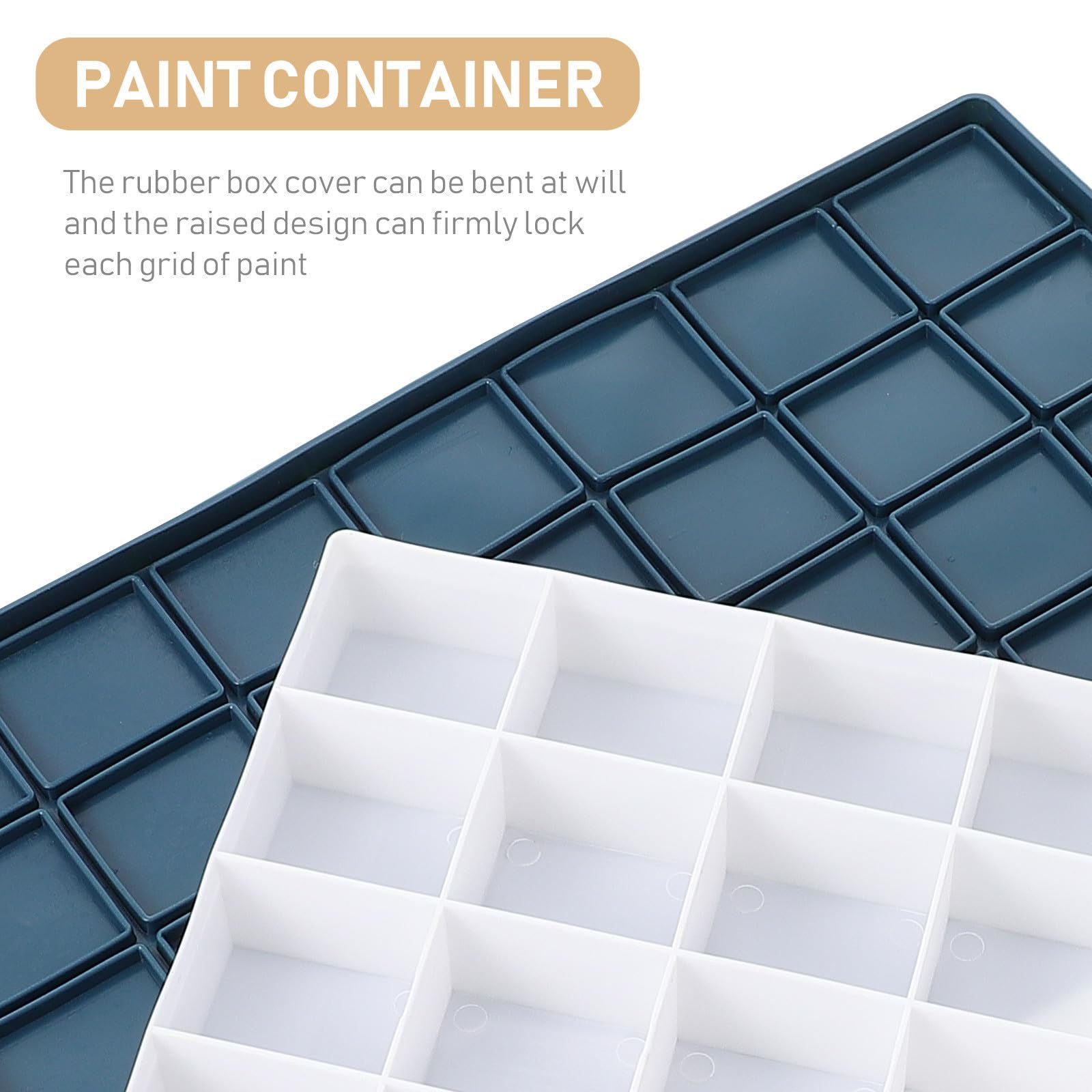 SUPVOX 3 Pièces Boîte de Peinture en Plastique 36 Compartiments pour