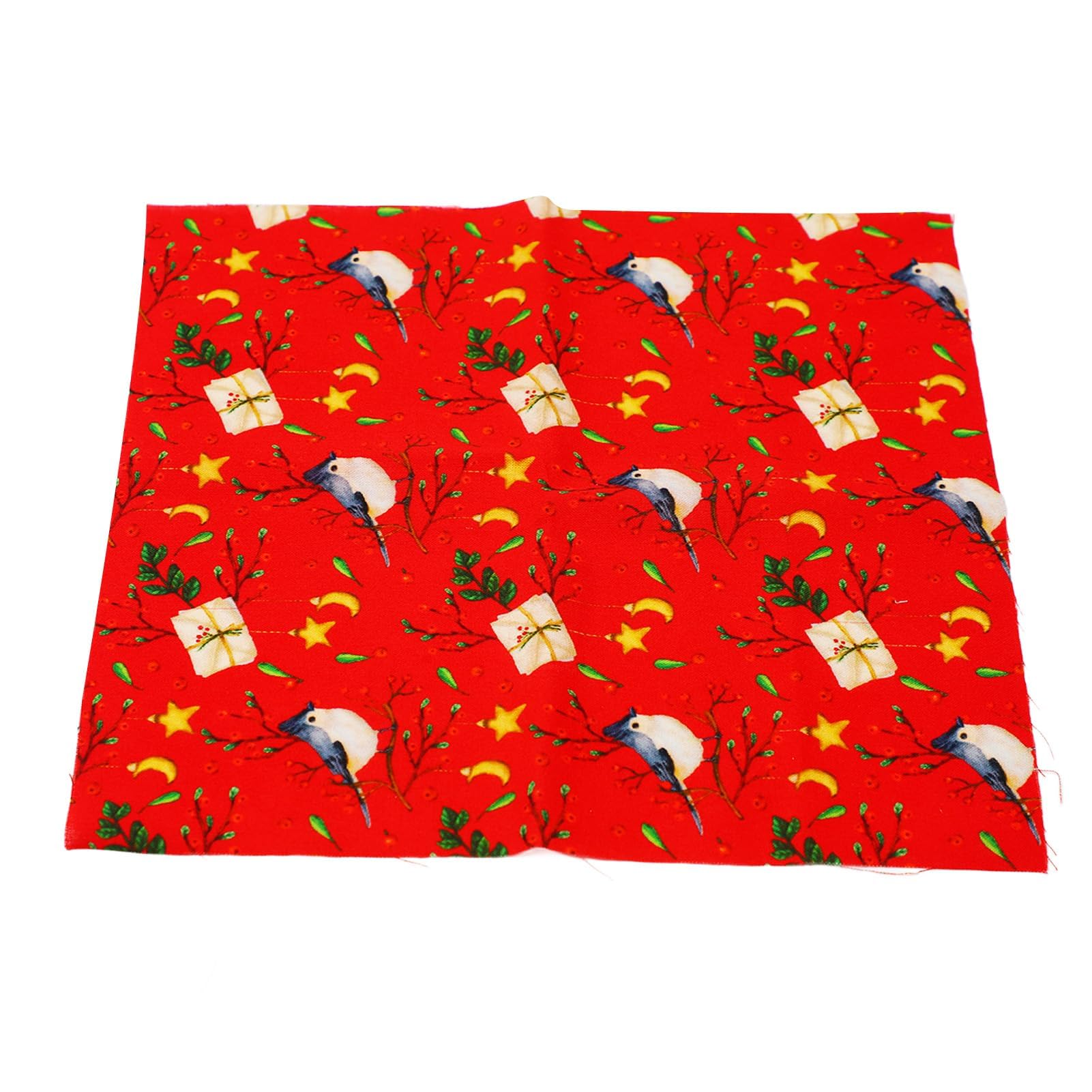 10 pezzi di tessuto natalizio scampoli di grasso, tessuto di cotone trapuntato quadrati di tessuto natalizio scampoli di grasso fasci di tessuto tessuto pretagliato per cucito (50x50cm / 19.7x19.7in)