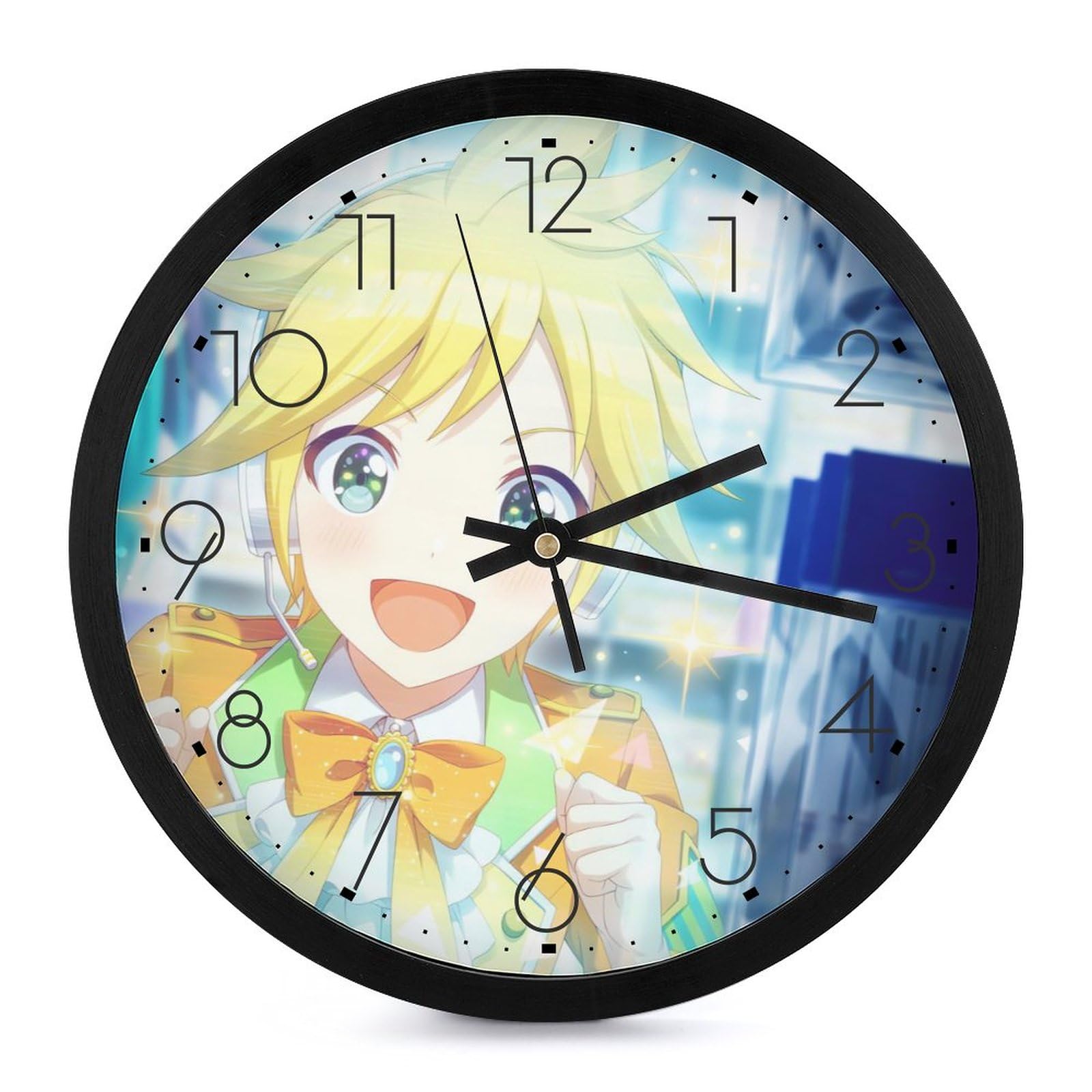 Amazon.co.jp: 鏡音レン 時計 壁掛け 静音 かわいい 壁掛け時計 