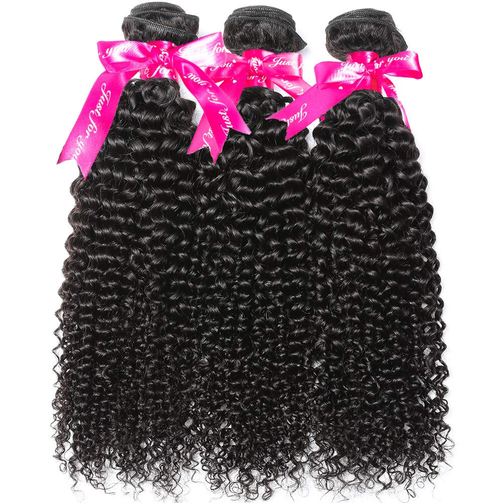 Flady Brazilian Curly Hair with Closure 10a Unprocessed Brazilian Virgin Hair 3 Bundles with Free Part Closure Natural Black Human Hair Bundles With Closure (20 22 24+18inch)