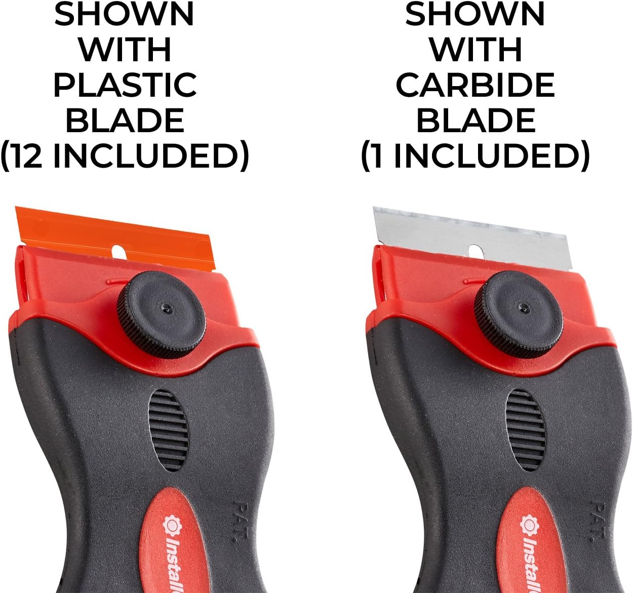InstallGear Razor Scraper with 12 Safety Plastic Razor Blades